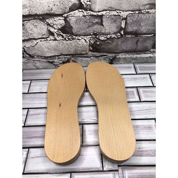 New! Wooden Soles Women Sz 37EU/8.5M US Made in Italy Shoe Repair - Picture 7 of 16